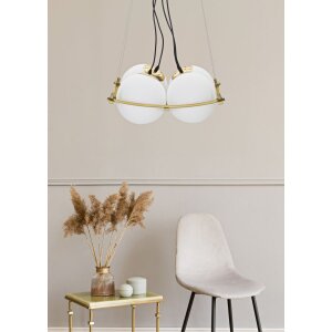 Mauro Ferretti plafoniera Japan quadrata 4 luci E27 45x45x20 cm oro bianco