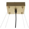 Mauro Ferretti plafoniera Japan quadrata 4 luci E27 45x45x20 cm oro bianco