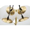 Mauro Ferretti plafoniera Japan quadrata 4 luci E27 45x45x20 cm oro bianco