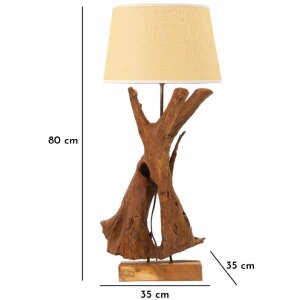 Mauro Ferretti lampada da tavolo Tavolo E27 Ø 35x80 cm marrone