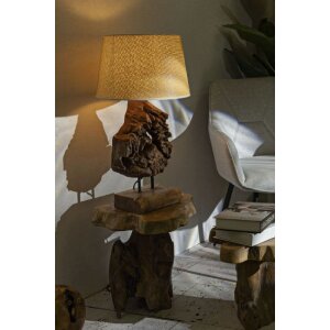Mauro Ferretti lampada da tavolo Kepala E27 Ø 35x69 cm marrone