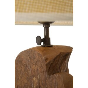 Mauro Ferretti lampada da tavolo Kepala E27 Ø 35x69 cm marrone