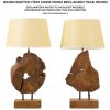Mauro Ferretti lampada da tavolo Kepala E27 Ø 35x69 cm marrone