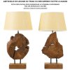 Mauro Ferretti lampada da tavolo Kepala E27 Ø 35x69 cm marrone