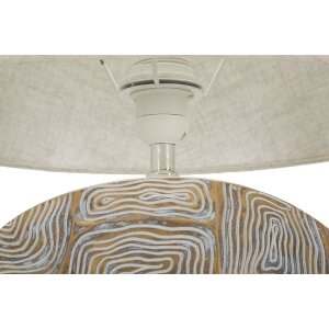 Mauro Ferretti lampada da tavolo Eklipsen E27 Ø 38x64 cm bianco oro