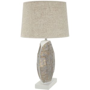 Mauro Ferretti lampada da tavolo Eklipsen E27 Ø 38x64 cm bianco oro