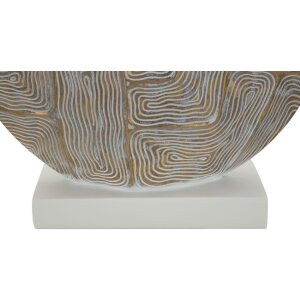 Mauro Ferretti lampada da tavolo Eklipsen E27 Ø 38x64 cm bianco oro