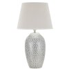 Mauro Ferretti lampada da tavolo wave E27 Ø 35x65 cm bianco argento