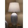 Mauro Ferretti lampada da tavolo wave E27 Ø 35x65 cm bianco argento