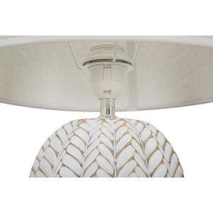 Mauro Ferretti lampada da tavolo a foglia E27 Ø 35x65 cm oro bianco