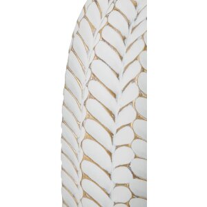 Mauro Ferretti lampada da tavolo a foglia E27 Ø 35x65 cm oro bianco
