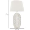 Mauro Ferretti lampada da tavolo a foglia E27 Ø 35x65 cm oro bianco