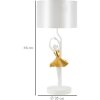 Mauro Ferretti lampada da tavolo dancer E27 Ø 28x64 cm oro bianco