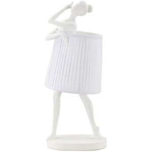 Mauro Ferretti lampada da tavolo Ballet E14 Ø 29x25x62,5 cm bianco