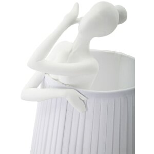 Mauro Ferretti lampada da tavolo Ballet E14 Ø 29x25x62,5 cm bianco
