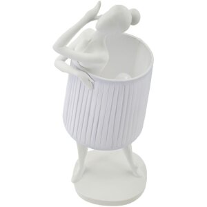 Mauro Ferretti lampada da tavolo Ballet E14 Ø 29x25x62,5 cm bianco