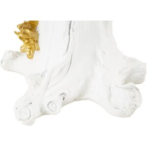 Mauro Ferretti lampada da tavolo pappagallo E27 20x20x50,5 cm oro bianco