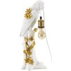 Mauro Ferretti lampada da tavolo pappagallo E27 20x20x50,5 cm oro bianco