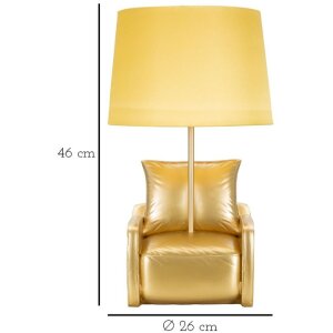 Mauro Ferretti lampada da tavolo metà secolo E27 26x46 cm oro