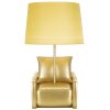 Mauro Ferretti lampada da tavolo metà secolo E27 26x46 cm oro