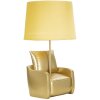 Mauro Ferretti lampada da tavolo metà secolo E27 26x46 cm oro