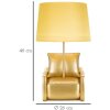 Mauro Ferretti lampada da tavolo metà secolo E27 26x46 cm oro
