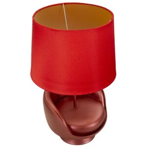 Mauro Ferretti lampada da tavolo metà secolo E27 26x43 cm rosso
