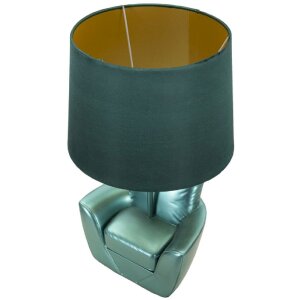 Mauro Ferretti lampada da tavolo metà secolo E27 26x43 cm turchese