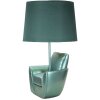 Mauro Ferretti lampada da tavolo metà secolo E27 26x43 cm turchese