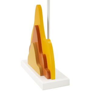Lumino da tavolo Mauro Ferretti Color E27 30x57 cm giallo