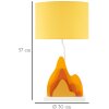 Lumino da tavolo Mauro Ferretti Color E27 30x57 cm giallo