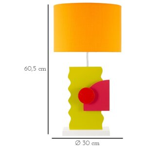 Lampada da tavolo Mauro Ferretti Color E27 30x60,5 cm multicolore