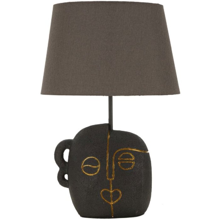 Lampada da tavolo Mauro Ferretti Tribal E27 Ø 30,5x46 cm marrone oro