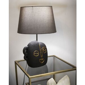 Lampada da tavolo Mauro Ferretti Tribal E27 Ø 30,5x46 cm marrone oro