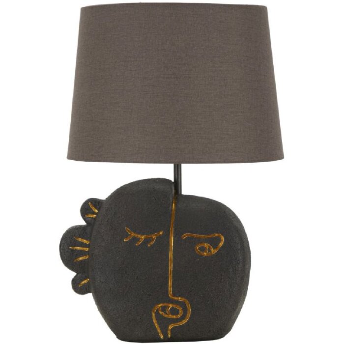 Lampe da tavolo Tribal di Mauro Ferretti con luce E27 diametro 27,5 x 39,5 cm marrone oro