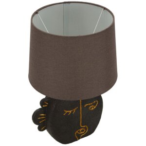 Lampe da tavolo Tribal di Mauro Ferretti con luce E27 diametro 27,5 x 39,5 cm marrone oro