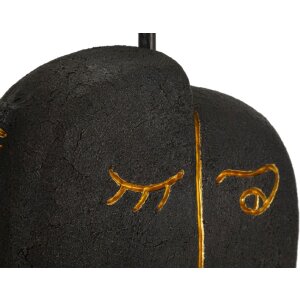 Lampe da tavolo Tribal di Mauro Ferretti con luce E27 diametro 27,5 x 39,5 cm marrone oro