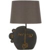 Lampe da tavolo Tribal di Mauro Ferretti con luce E27 diametro 27,5 x 39,5 cm marrone oro