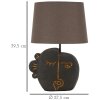 Lampe da tavolo Tribal di Mauro Ferretti con luce E27 diametro 27,5 x 39,5 cm marrone oro