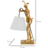 Lampe da tavolo coniche coniche Mauro Feretti E14 oro bianco