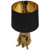 Lampo da tavolo Mauro Ferretti a forma di cane - E27 diametro 26x43,8 cm oro nero