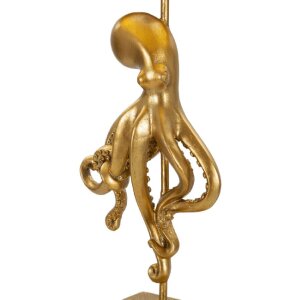Lampada da tavolo Mauro Ferretti Octopus E27 diametro 30,5 x 64,5 cm oro bianco