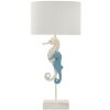 Mauro Feretti Lampada da tavola Cavalluccio marino E27 Ø 30,5x66,5 cm bianco blu