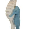 Mauro Feretti Lampada da tavola Cavalluccio marino E27 Ø 30,5x66,5 cm bianco blu