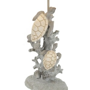 Lampada da tavolo Mauro Feretti Tartaruga E27 Ø 30,5x63,5 cm bianca grigia
