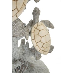 Lampada da tavolo Mauro Feretti Tartaruga E27 Ø 30,5x63,5 cm bianca grigia