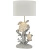 Lampada da tavolo Mauro Feretti Tartaruga E27 Ø 30,5x63,5 cm bianca grigia