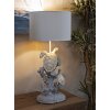 Lampada da tavolo Mauro Feretti Tartaruga E27 Ø 30,5x63,5 cm bianca grigia