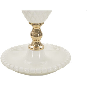 Tavolo da parete Mauro Ferretti Torre Annunziata E27 diametro 30x57 cm bianco oro