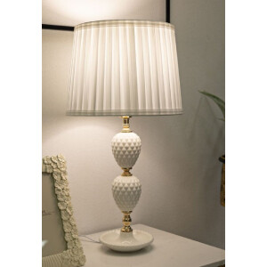 Tavolo da parete Mauro Ferretti Torre Annunziata E27 diametro 30x57 cm bianco oro